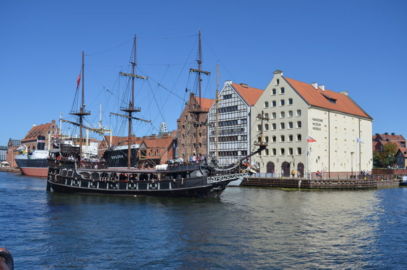 25 - The Czarna Perła (Black Pearl), a replica seventeenth-century galleon used for boat tours along the Motława River in Gdańsk, Poland
